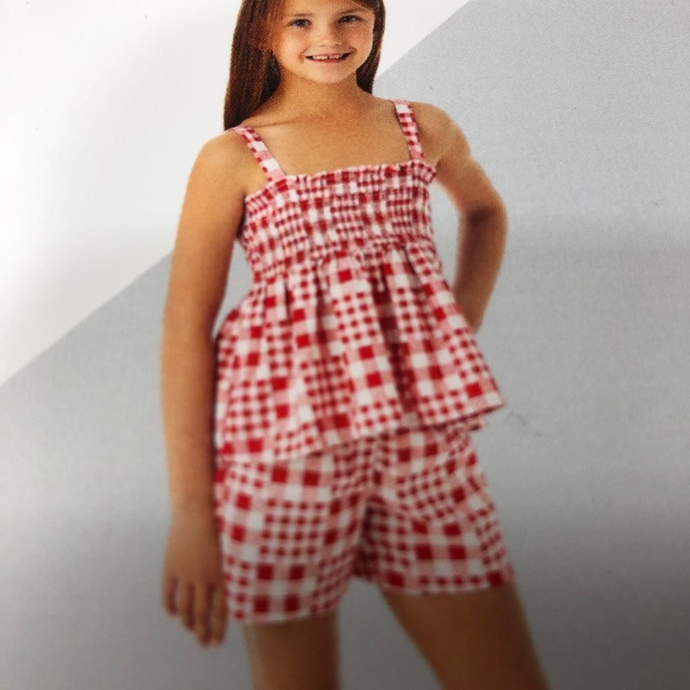MEMBERS MARK GIRLS 2 PIECE TANK AND SHORT SET 7/8 NEW WITH TAG
